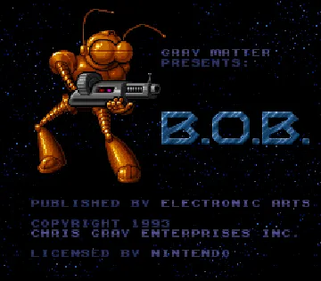 B.O.B. (USA) screen shot title